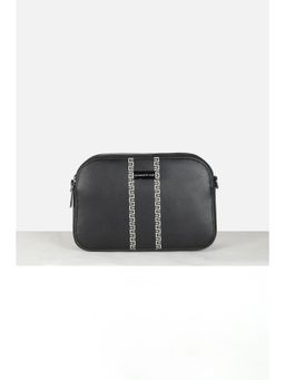 Van Heusen - Women Black Print Casual Sling Bag