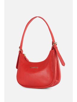 Van Heusen - Women Red Textured Casual Shoulder Bag