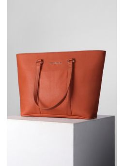Van Heusen - Women Orange Solid Tote Bag