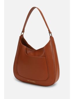 Van Heusen - Women Brown Solid Casual Shoulder Bag