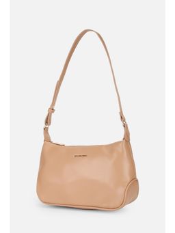 Van Heusen - Women Beige Solid Shoulder Bag