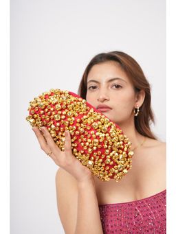 sugarcrush - Ghungroo Red Clutch Bag