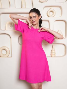 PURVAJA - Women Pink A-Line Dress
