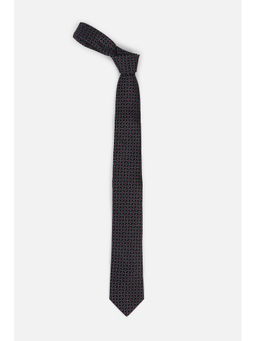 Louis Philippe - Men Embroidered Black Tie