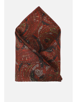 Van Heusen - Men Printed Maroon Pocket Square