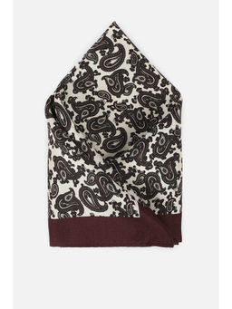 Van Heusen - Men Printed Cream Pocket Square