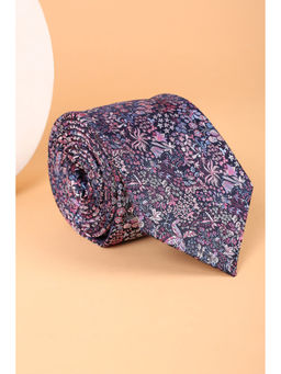 Van Heusen - Men Embroidered Purple Tie