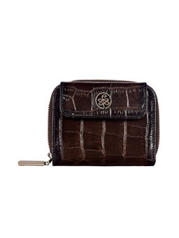 Eske - Eva Genuine Leather Zip Around Women's Wallet Brown