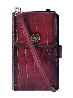 Eske - Eva-Genuine Leather Smartphone Wallet For Women Maroon