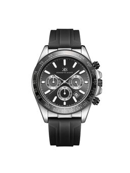 Kenneth Scott - Men's Chrono & Multi Function Black Dial Watch (K23149-SSBB) (M)