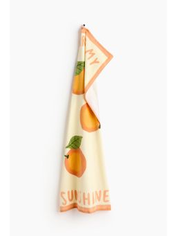 H&M - Yellow Patterned Bath Towel