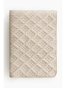 H&M - Beige Quilted Bedspread