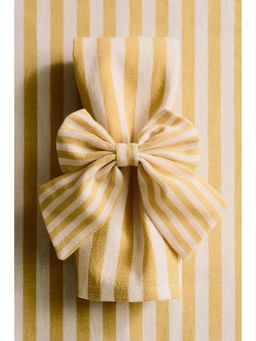H&M - Yellow 4-Pack Bow Napkin Rings