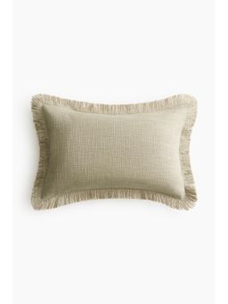 H&M - Green Slub Weave Cushion Cover