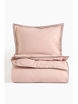 H&M - Pink Single Cotton Duvet Cover Set