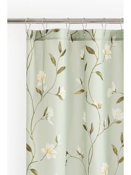 H&M - Green Floral Shower Curtain