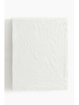 H&M - White Linen-Blend Tablecloth