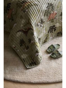 H&M - Green Quilted Cotton Bedspread