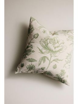 H&M - Beige Linen-Blend Cushion Cover