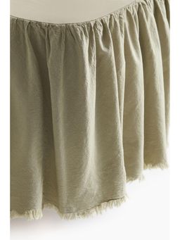 H&M - Green Linen-Blend Bedspread
