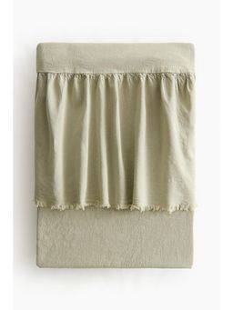 H&M - Green Linen-Blend Bedspread
