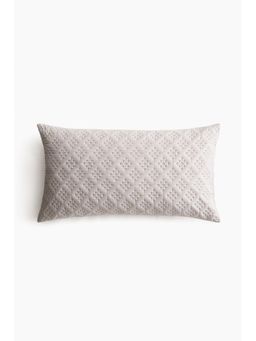 H&M - Beige Quilted Cushion Cover