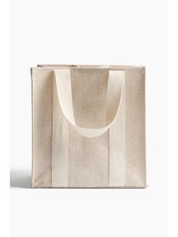 H&M - Beige Jute-Blend Bottle Bag