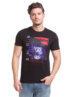 Being Human - Men Graphic Black T-Shirt