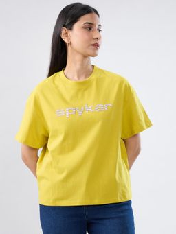 Spykar - Yellow Graphic Oversized Fit T-shirt