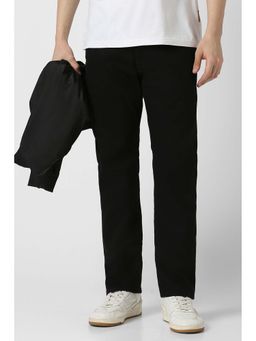 Peter England - Men Black Dark Wash Jeans
