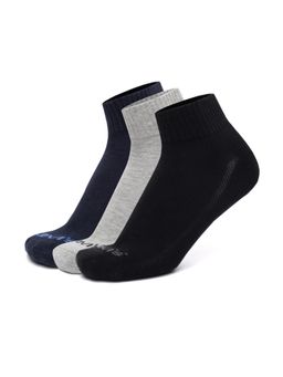 Levi's - LS203 Mens Cotton Stretch Ankle Length Half Terry Socks - Multi-Color (Pack of 3)