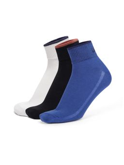 Levi's - LS204 Mens Cotton Stretch Ankle Length Socks - Multi-Color (Pack of 3)