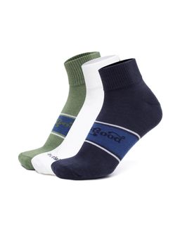 Levi's - LS206 Mens Cotton Stretch Ankle Length Socks - Multi-Color (Pack of 3)