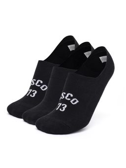 Levi's - LS403 Mens Cotton Stretch No Show Anti Slip Grip Socks - Black (Pack of 3)