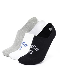 Levi's - LS404 Mens Cotton Stretch No Show Anti Slip Grip Socks - Multi-Color (Pack of 3)