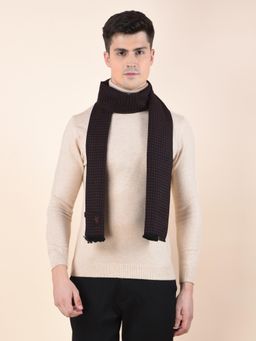 Cantabil - Men Maroon Winter Warm Casual Muffler
