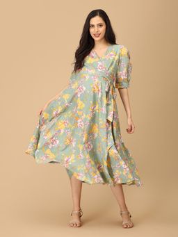 The Mom Store - Color Crush Maternity & Nursing Wrap Dress