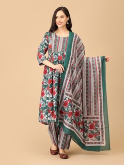 The Mom Store - Bloom & Burst Maternity & Nursing Kurta & Pant With Dupatta