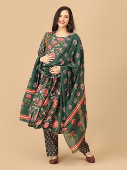 The Mom Store - Mix & Matcha Maternity & Nursing Kurta & Pant With Dupatta