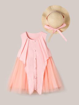 Hopscotch - Tulle Dreamy Casual Dress with Hat