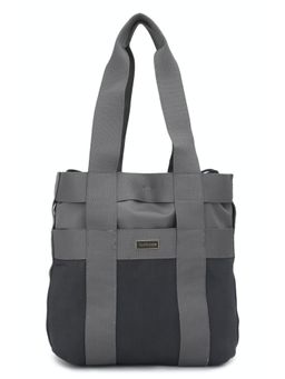 Van Heusen - Women Grey Colorblock Casual Tote Bag