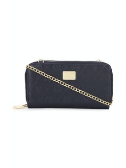 Van Heusen - Women Navy Textured Casual Wallets