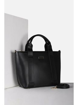 Van Heusen - Women Black Solid Formal Handbag