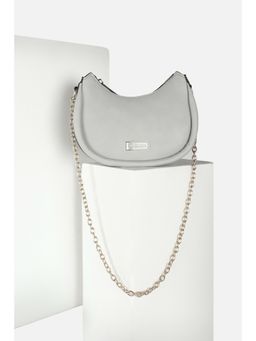 Van Heusen - Women Grey Solid Casual Sling Bag
