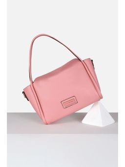 Van Heusen - Women Pink Solid Casual Handbag