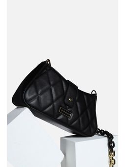 Van Heusen - Women Black Solid Casual Sling Bag