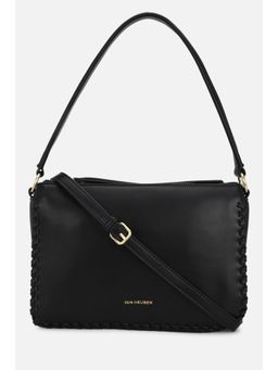 Van Heusen - Women Black Solid Casual Shoulder Bag