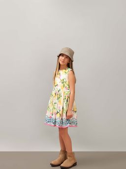 VERO MODA - White Floral Flared Dress