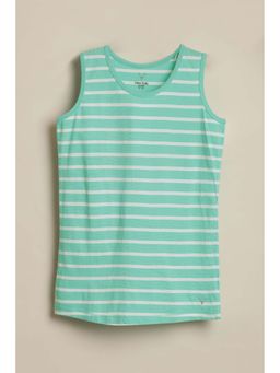 Allen Solly - Green Stripes Regular T-Shirt