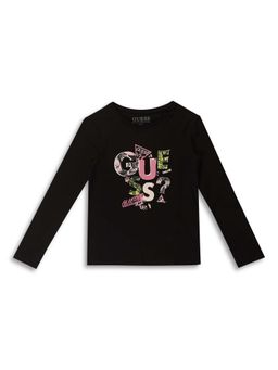 Guess - Black Printed Regular T-Shirt